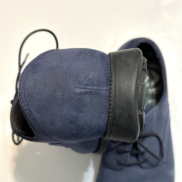 Camper Shoes US Mens Size 8 Oxford Derby Navy Blue Suede Leather Lace Up EU 41 - Picture 6 of 14